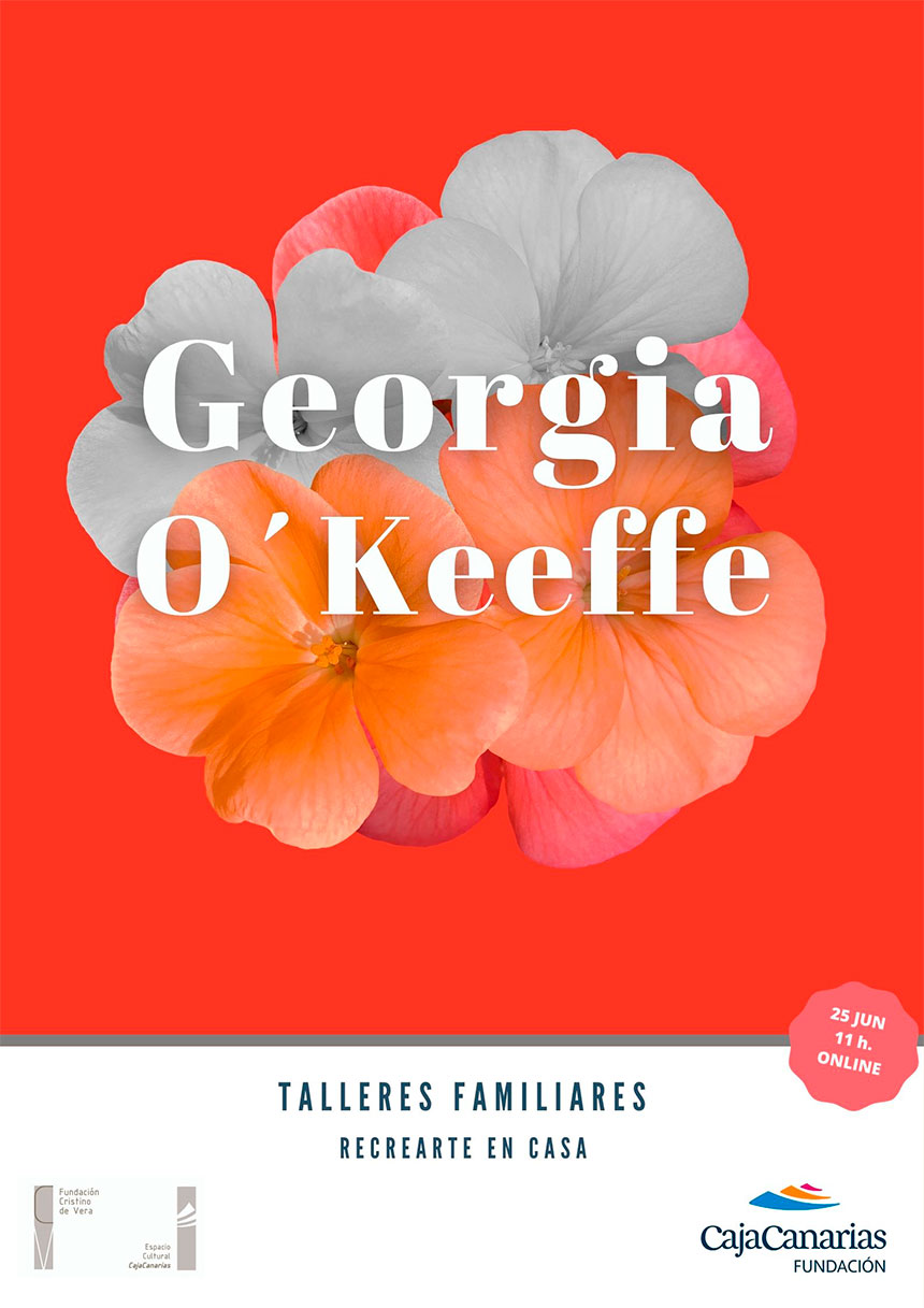 Cartel taller familiar Georgia O`Keeffe